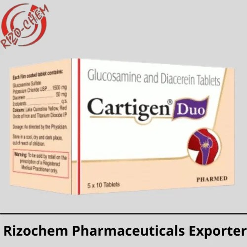 Glucosamine and Diacerein Tablet Cartigen Duo Rizochem