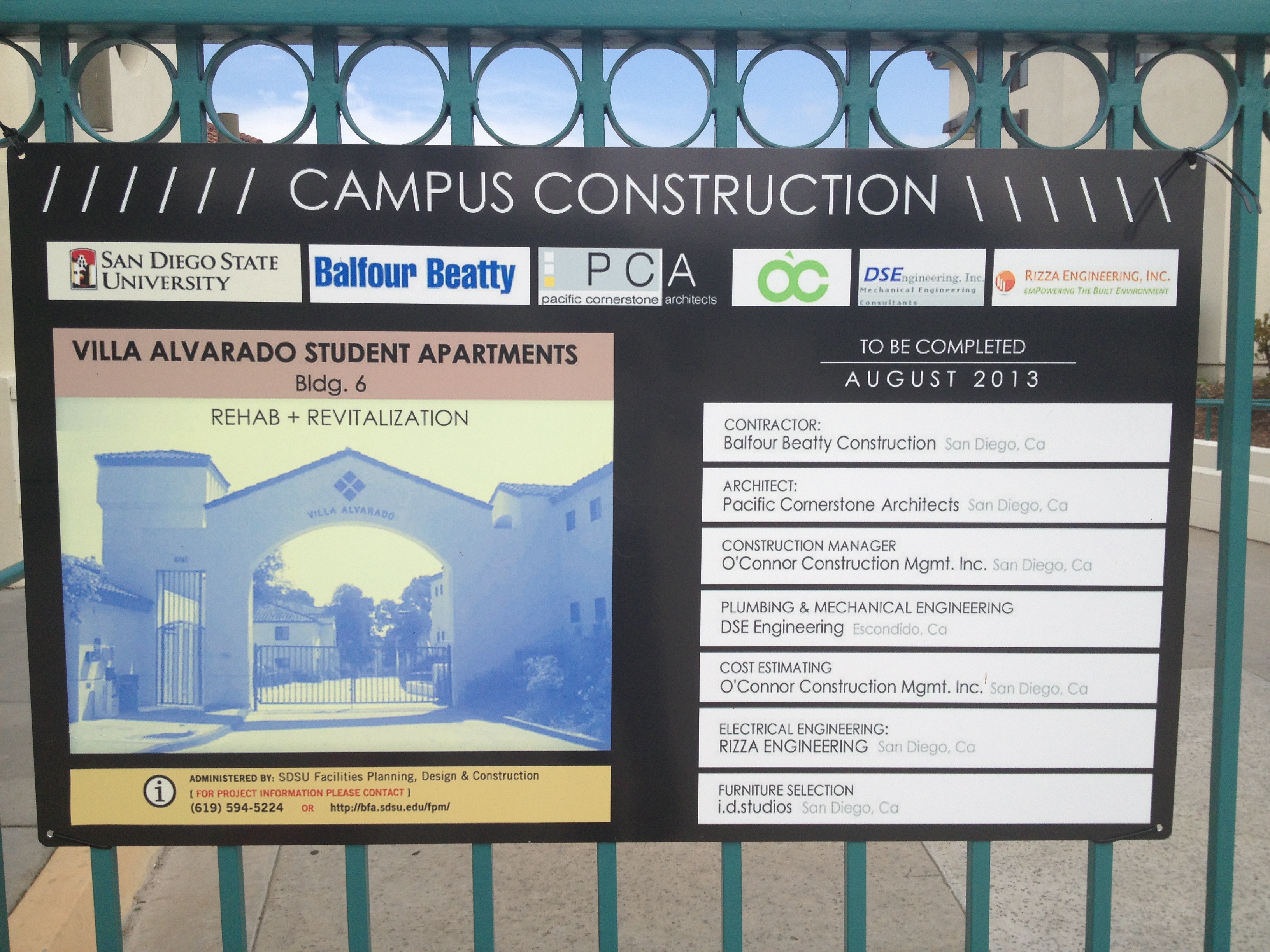 SDSU Villa Alvarado Housing Rizza Engineering