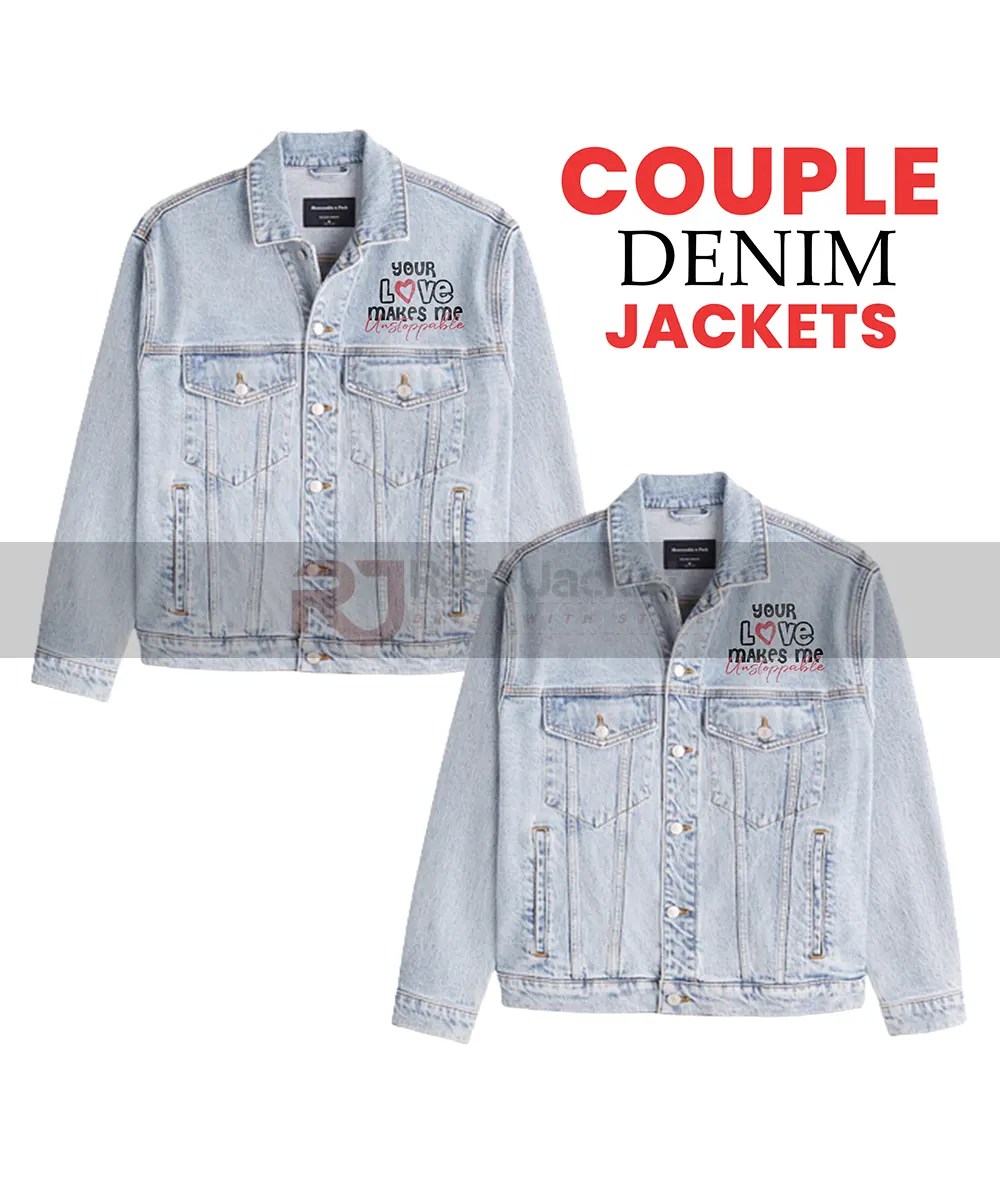 Top 156+ matching couple denim jacket super hot dedaotaonec