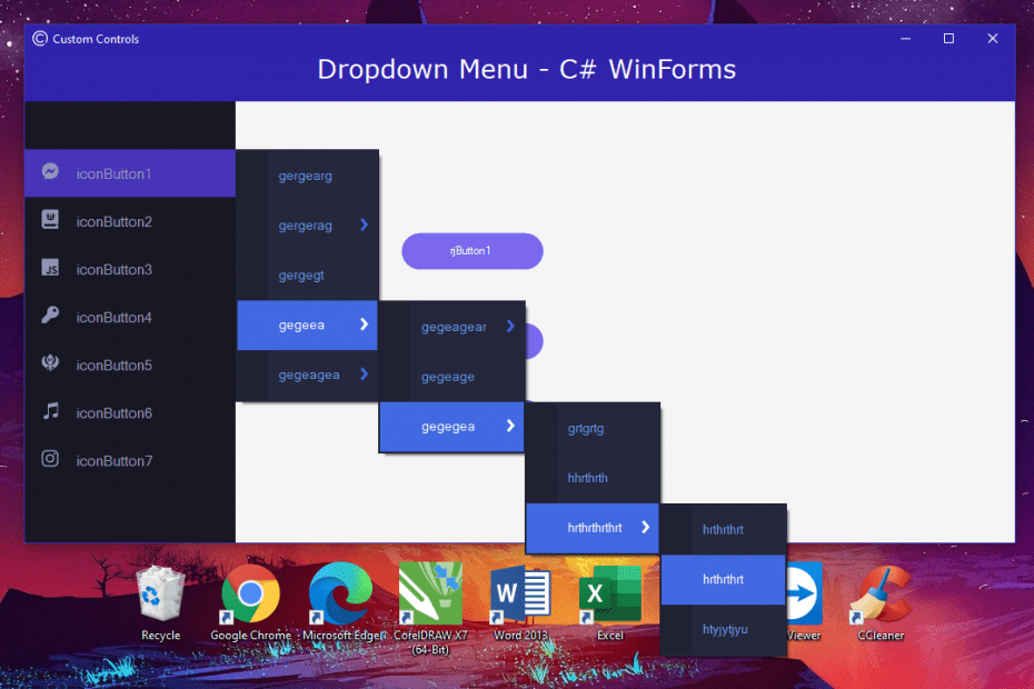 C Wpf Sidebar Navigation Menu Dropdown Menu Programmer Sought Images