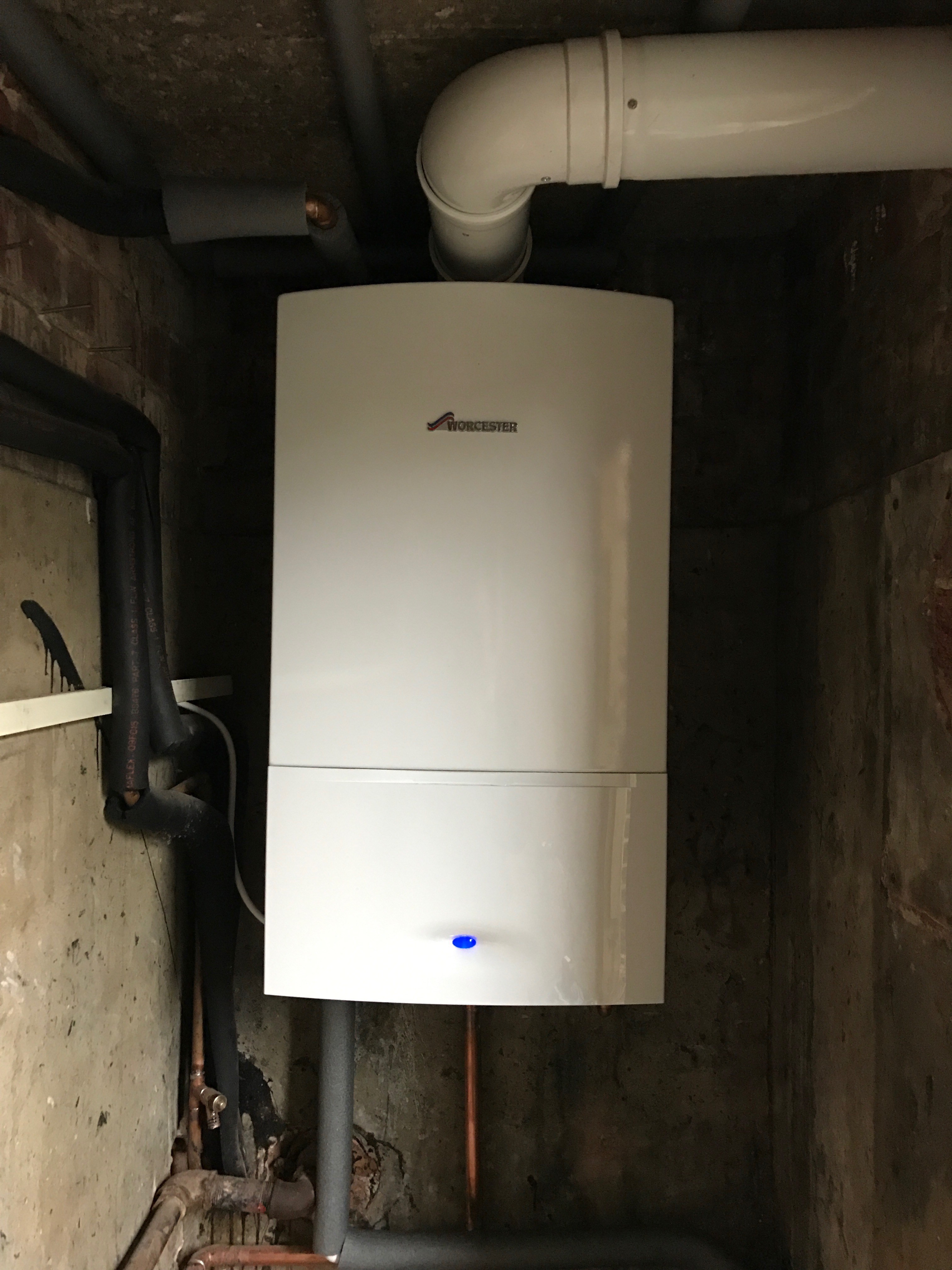 Worcester 25i Erp & Plume kit fitted in E14 RJ Gas Appliances Limited