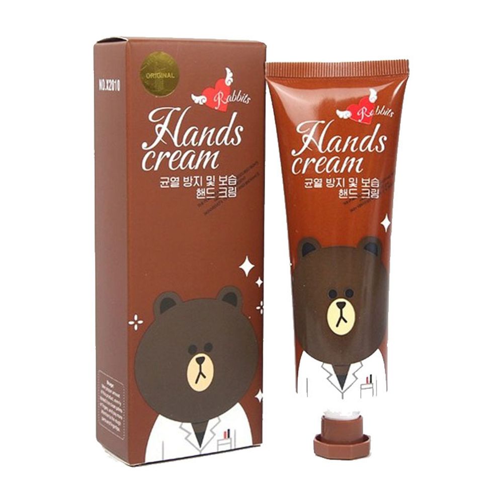 Hands cream Rabbits moisturizing hand cream, anticrack, bear, 0.08 kg