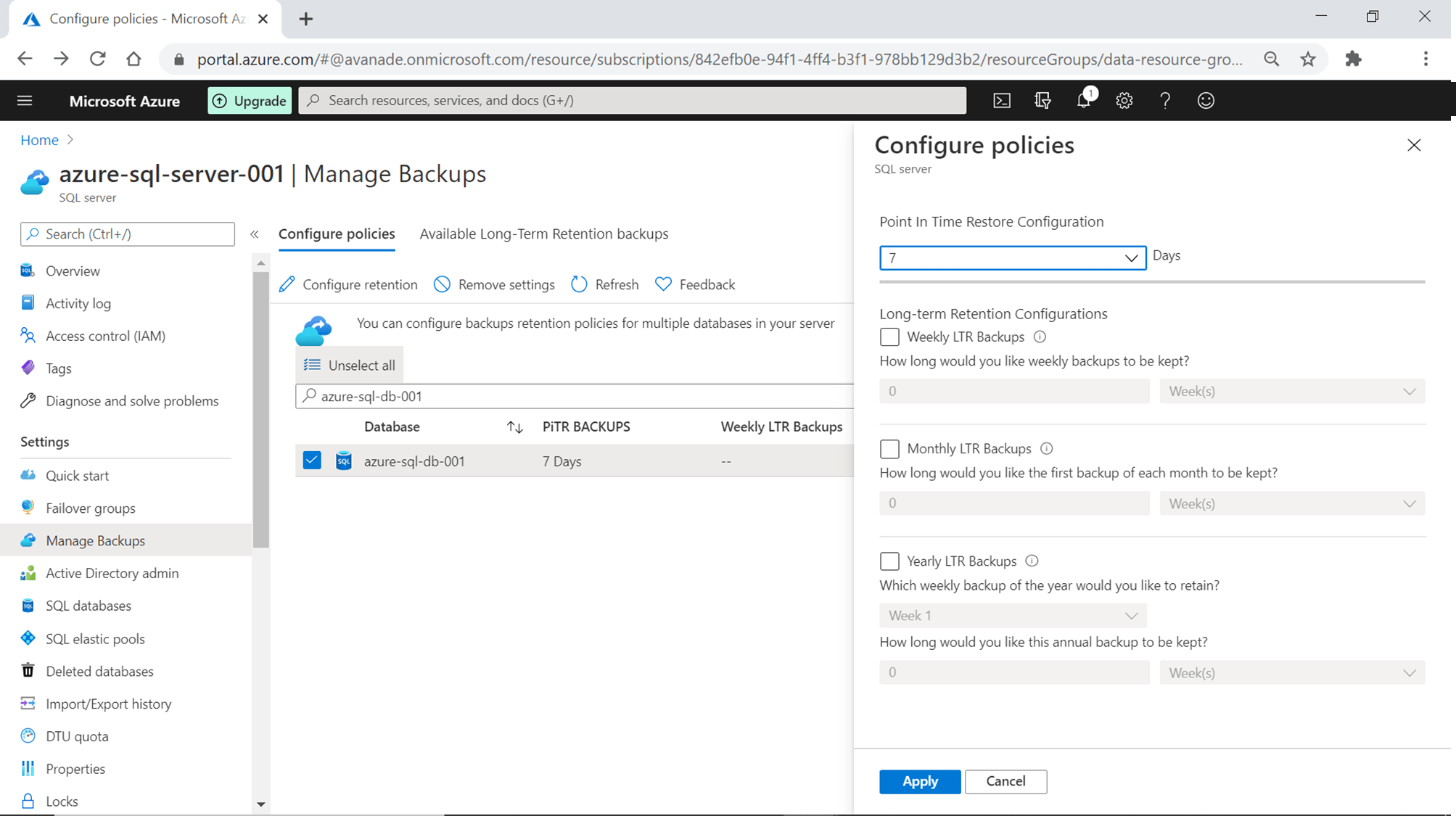 How To Set Up And Manage Backups For Your Azure SQL Database