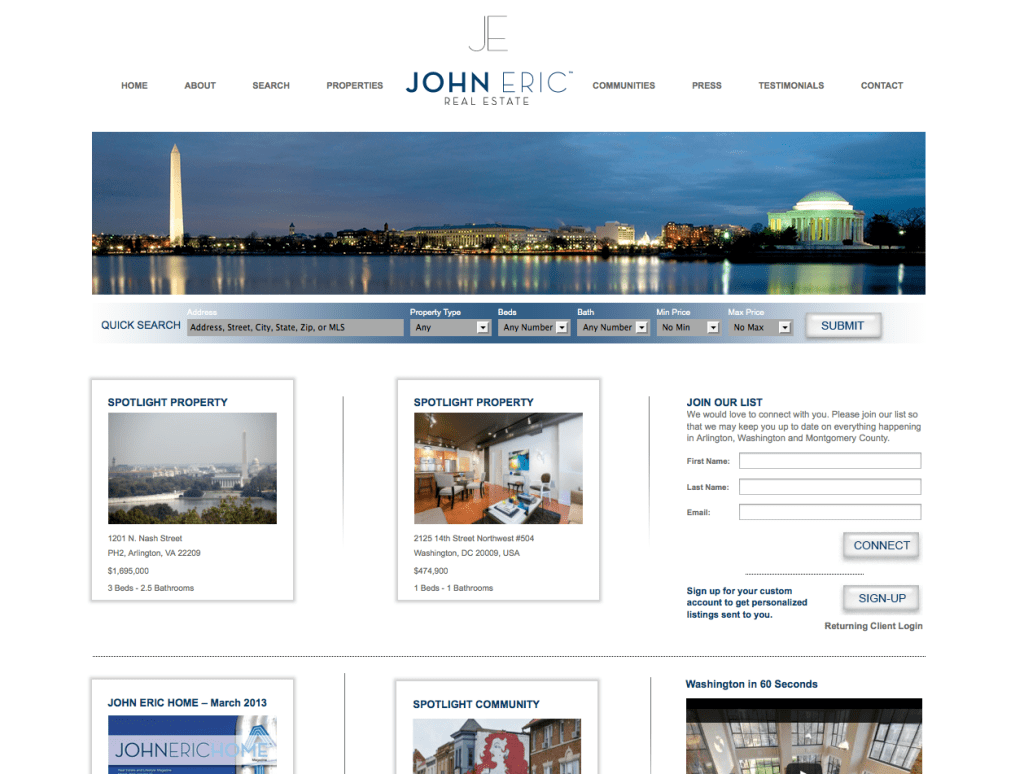 Recent Work John Eric Real Estate RKN Studio