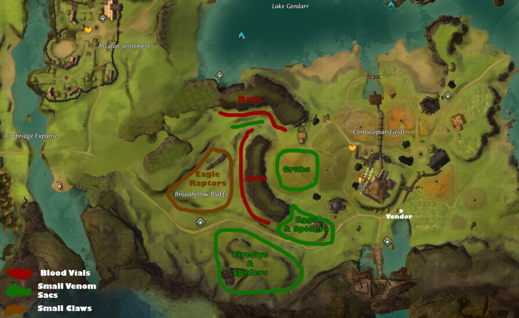 Real Life Highscore » Blog Archive » Guild Wars 2 Where to Farm Vials