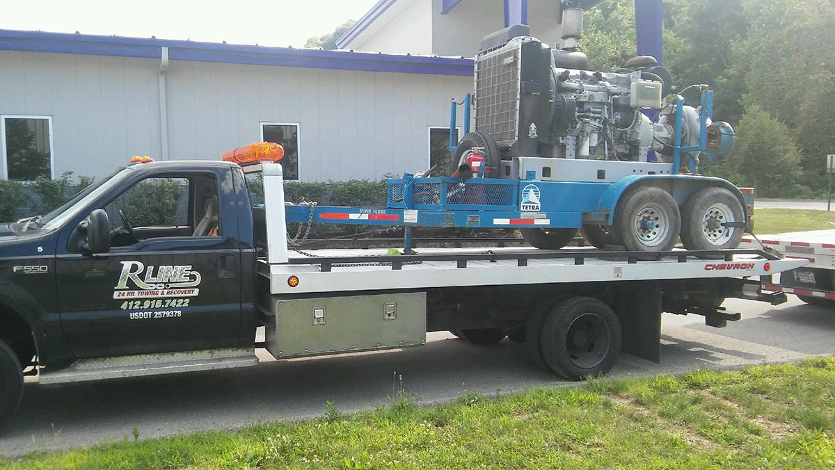 Pittsburgh Area Specialty Towing Service R Line Towing