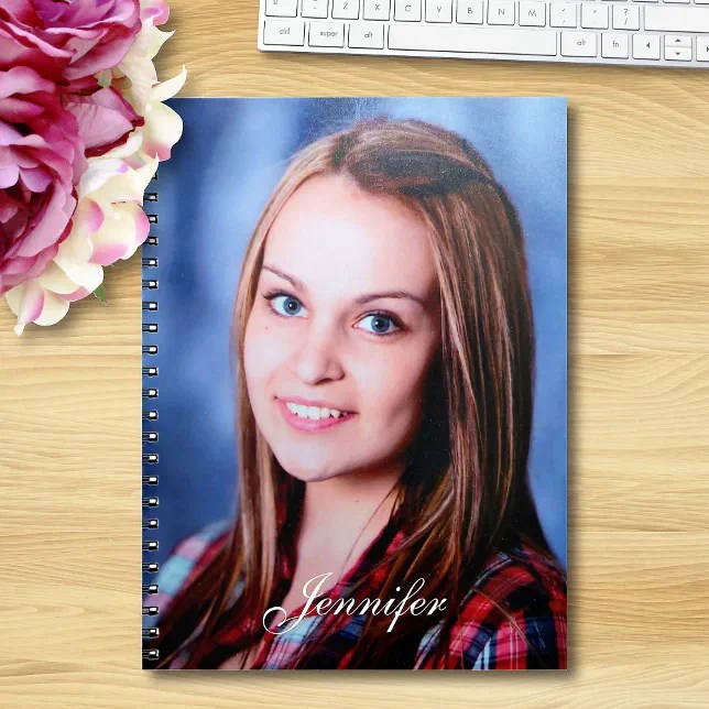 Custom Photo and Text Personalized Notebook Zazzle