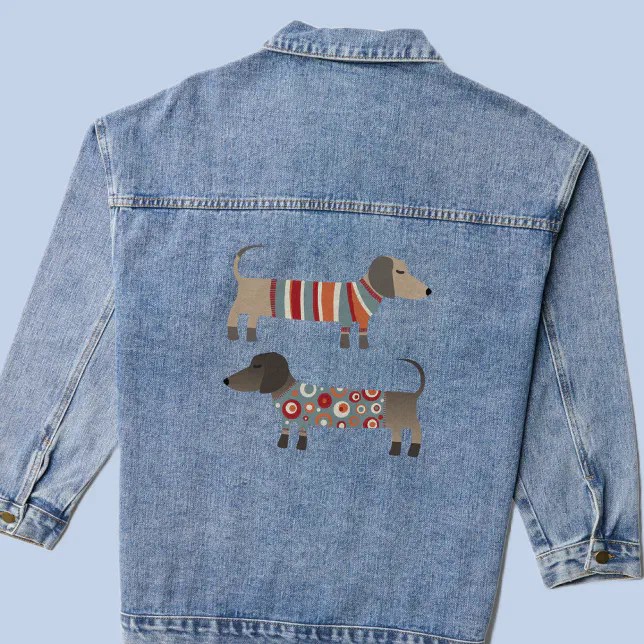 Dachshund Dog Denim Jacket Zazzle