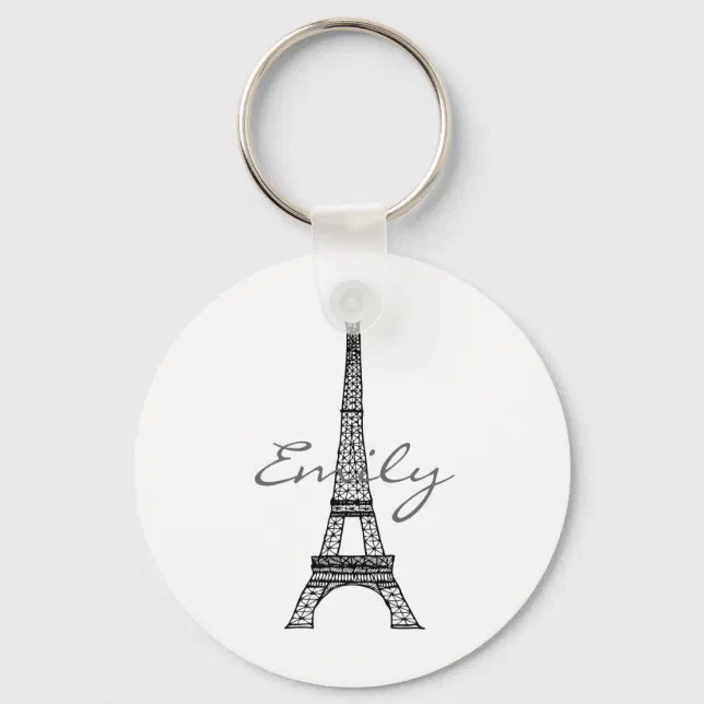 Eiffel Tower Keychain Zazzle