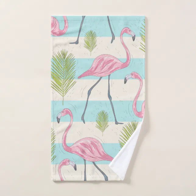 Flamingo Bath Towel Set Zazzle