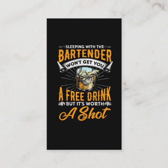 funny bar quotes bar waiter alcohol humor business card zazzle.com
