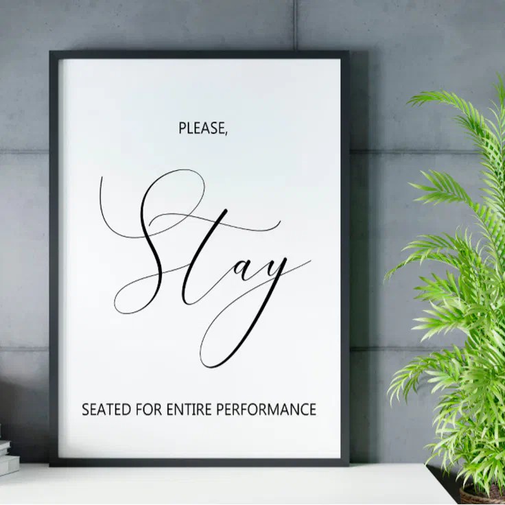 Funny Bathroom wall art poster Zazzle