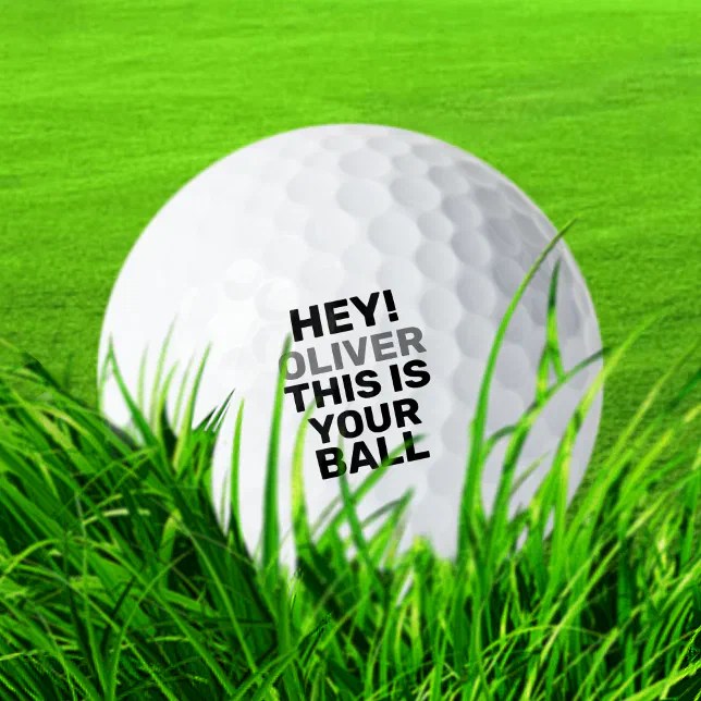 Identify Lost Golf Ball with Name Zazzle