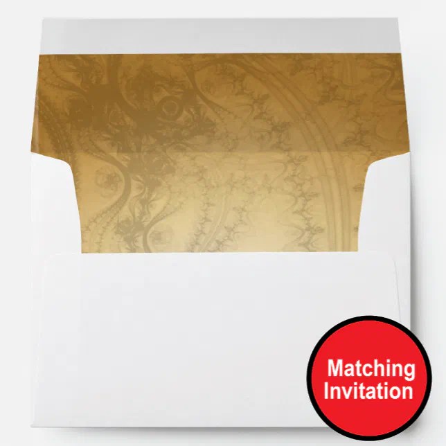Matching lined envelopes for Wedding invitation Zazzle
