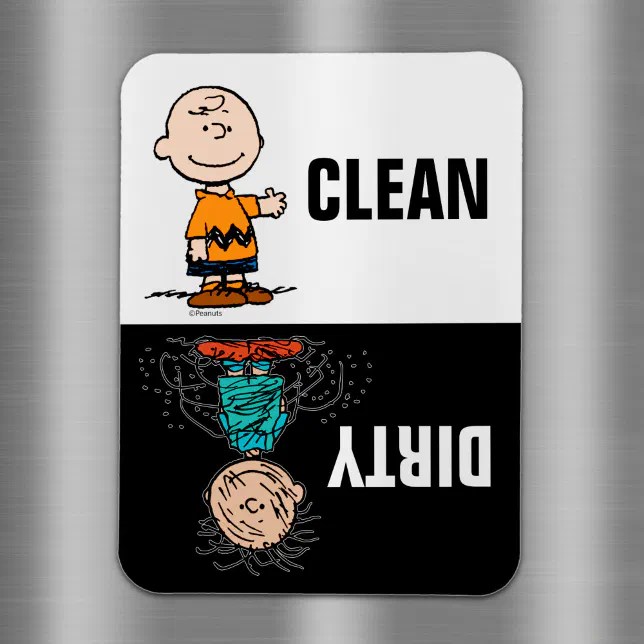 Peanuts Clean & Dirty Dishes Zazzle