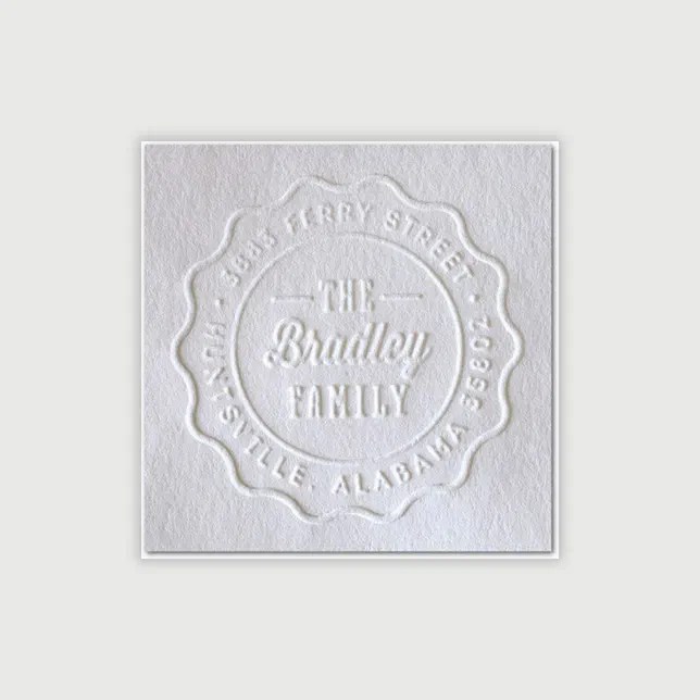 Personalized Custom Address Embosser With Name Zazzle
