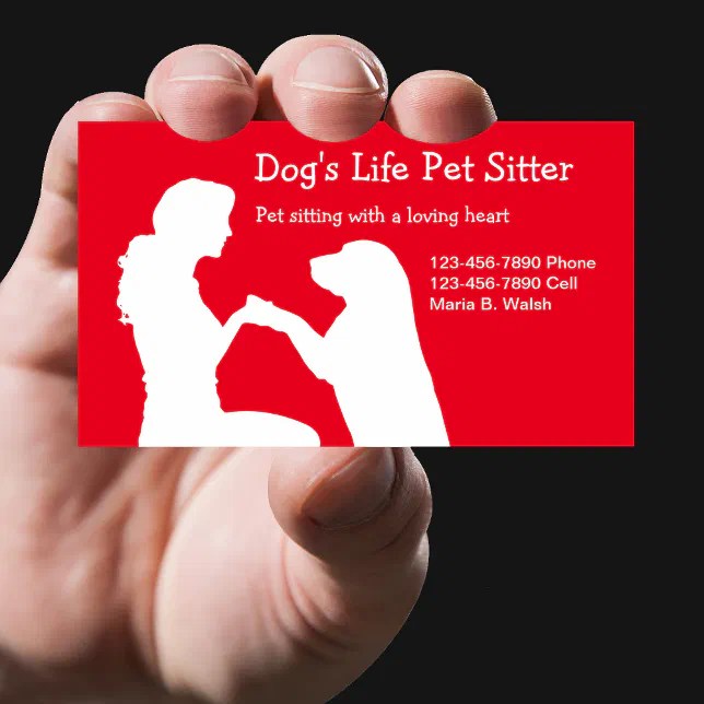 Pet Sitter Business Cards Zazzle