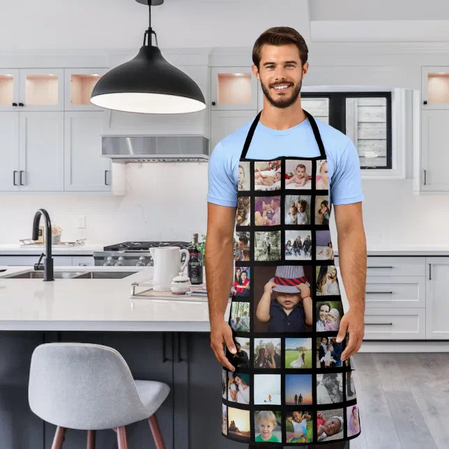 Photo Collage Unique Personalized Apron Zazzle