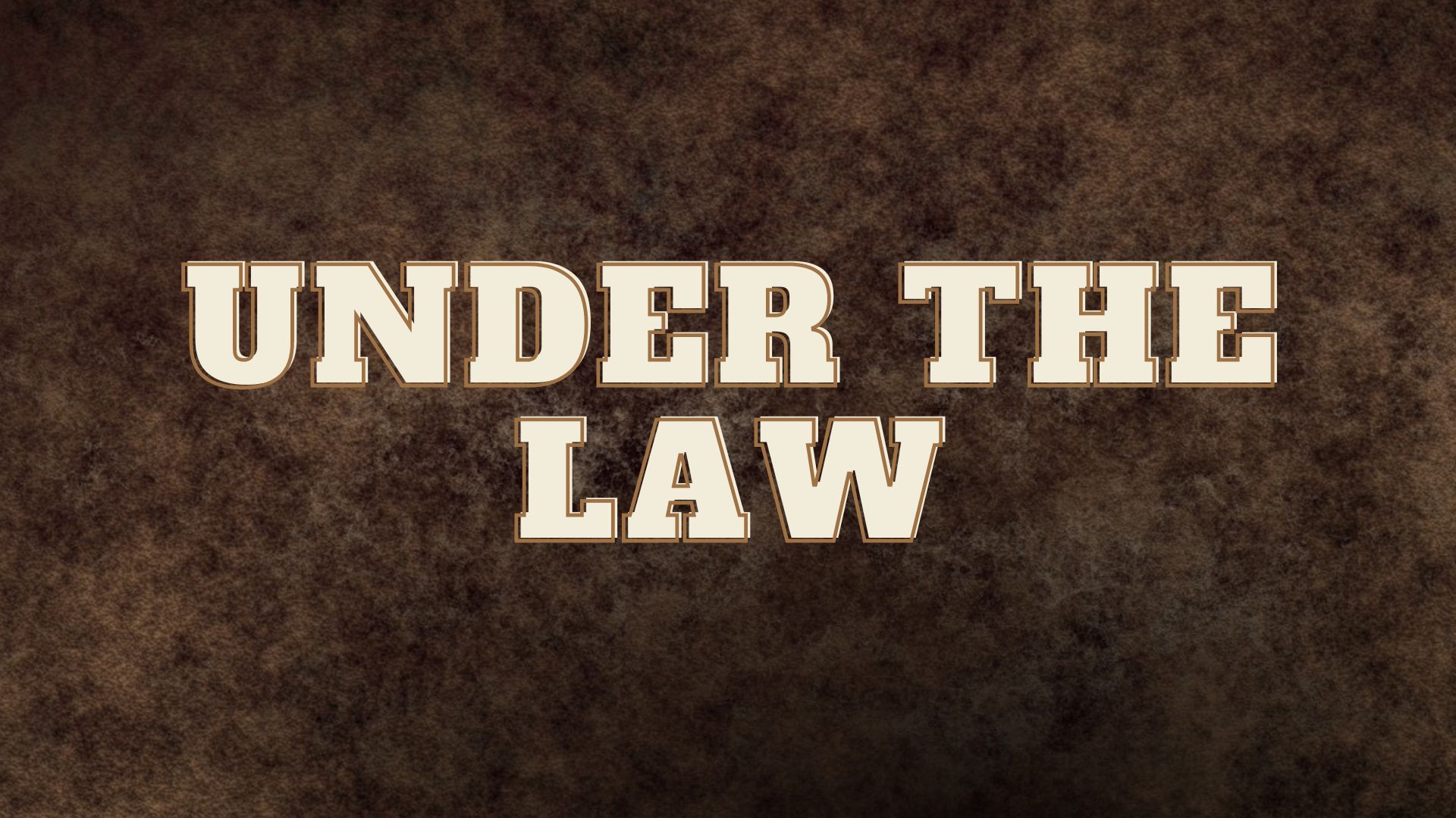 What does it mean to be ‘under the law’? R.L. Watson