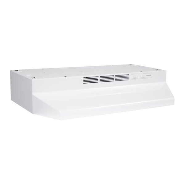 Broan 42Inch Convertible Range Hood WhiteOnWhite 230 Max Blower Cfm