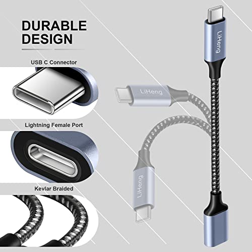 USB C to Lightning Audio Adapter Compatible with iPad Pro MacBook USBC