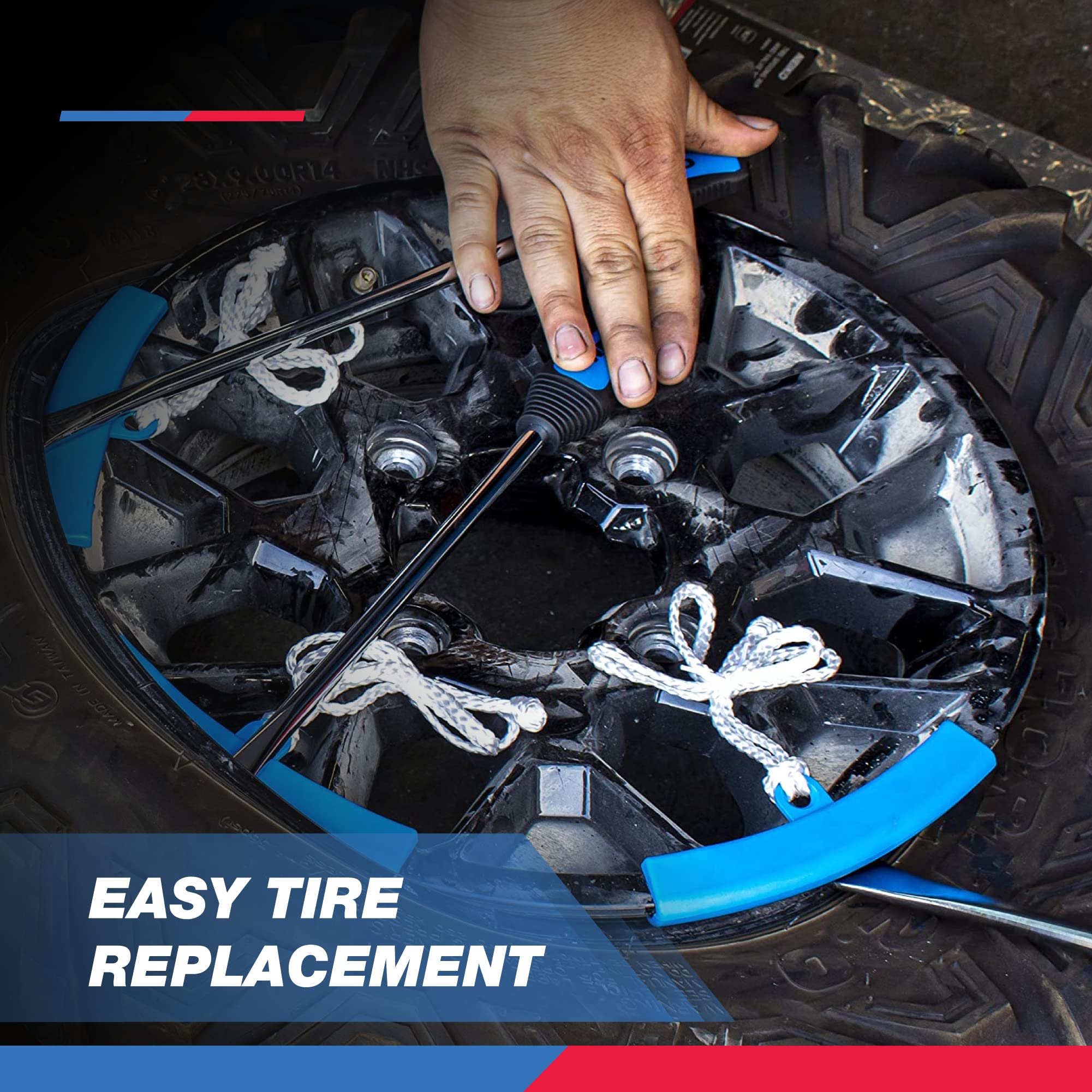 NEIKO 20601A 14.5” Steel Tire Spoons Tool Set, Tire Tools Include 3