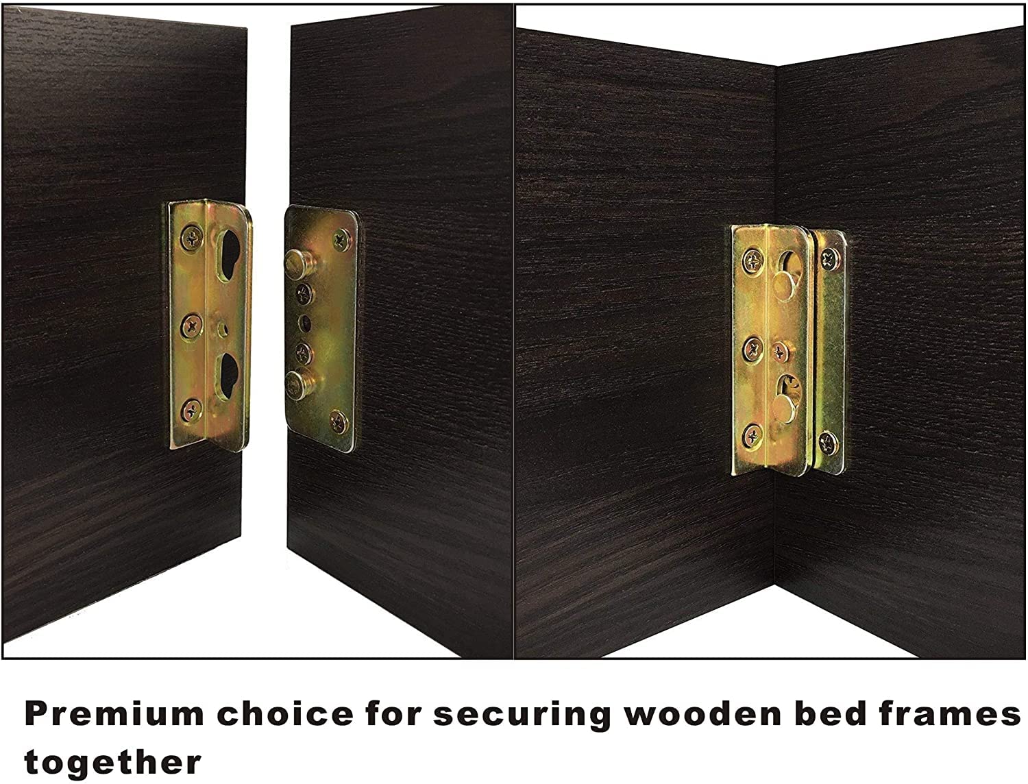 Highlight business Bed Rail Bracket,Heavy Duty No Mortise Bed Rail