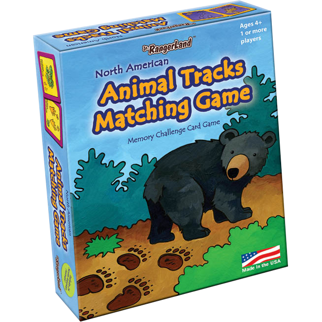 North American Animal Tracks Matching Game Rocky Mountain Conservancy