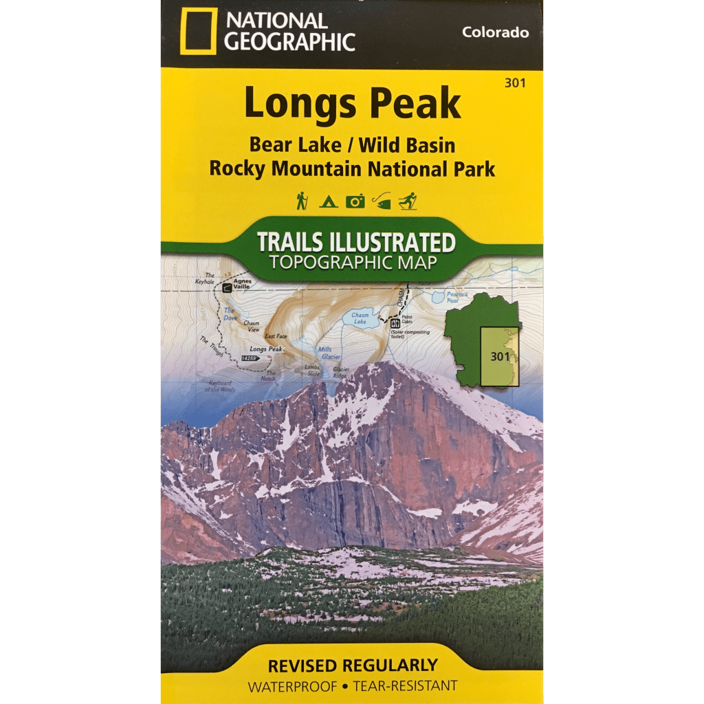 Map Longs Peak Bear Lake/WildBasin Trails Illustrated Topographic