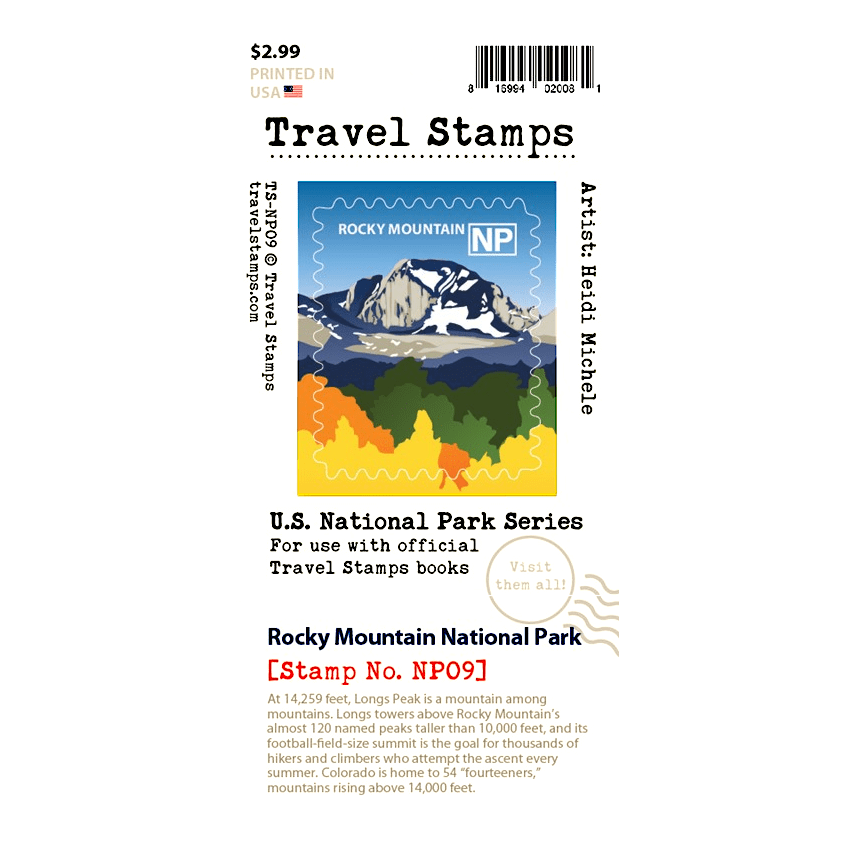 Sticker RMNP Travel Stamp Rocky Mountain Conservancy