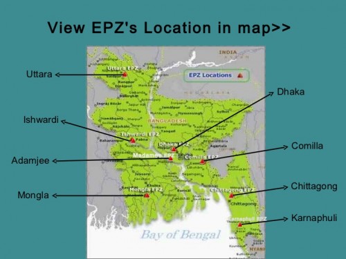 Export processing zones & industrial blues Key enabling condition