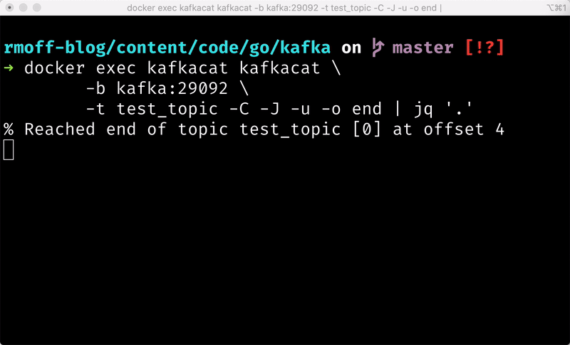 Learning Golang (some rough notes) S02E01 My First Kafka Go Producer