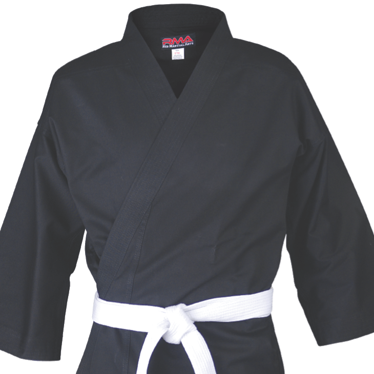 Karate Polycotton grey/black uniforms