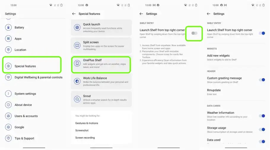 OnePlus OxygenOS 12.1 How To Use Shelf feature?