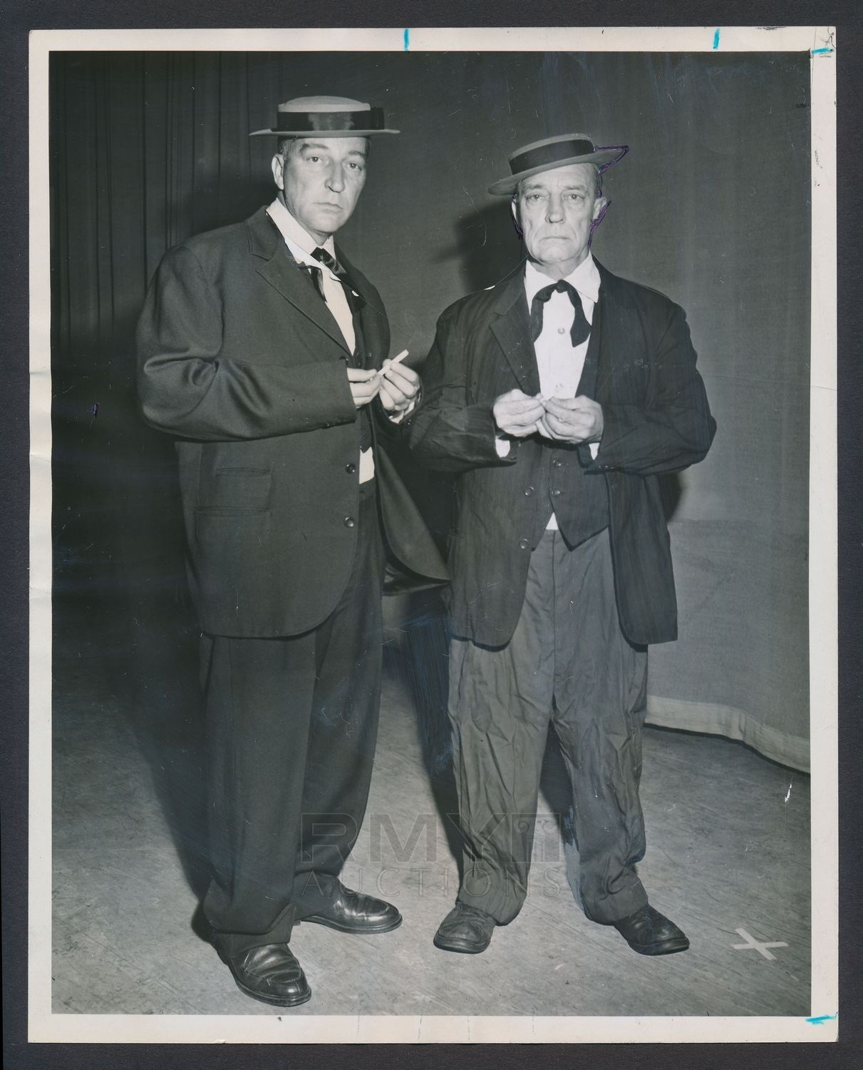 Lot 362 1950's Buster Keaton, "Legendary Comedian" Poses with Look