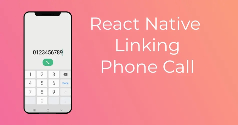 React Native Linking Phone Call Example React Native Master