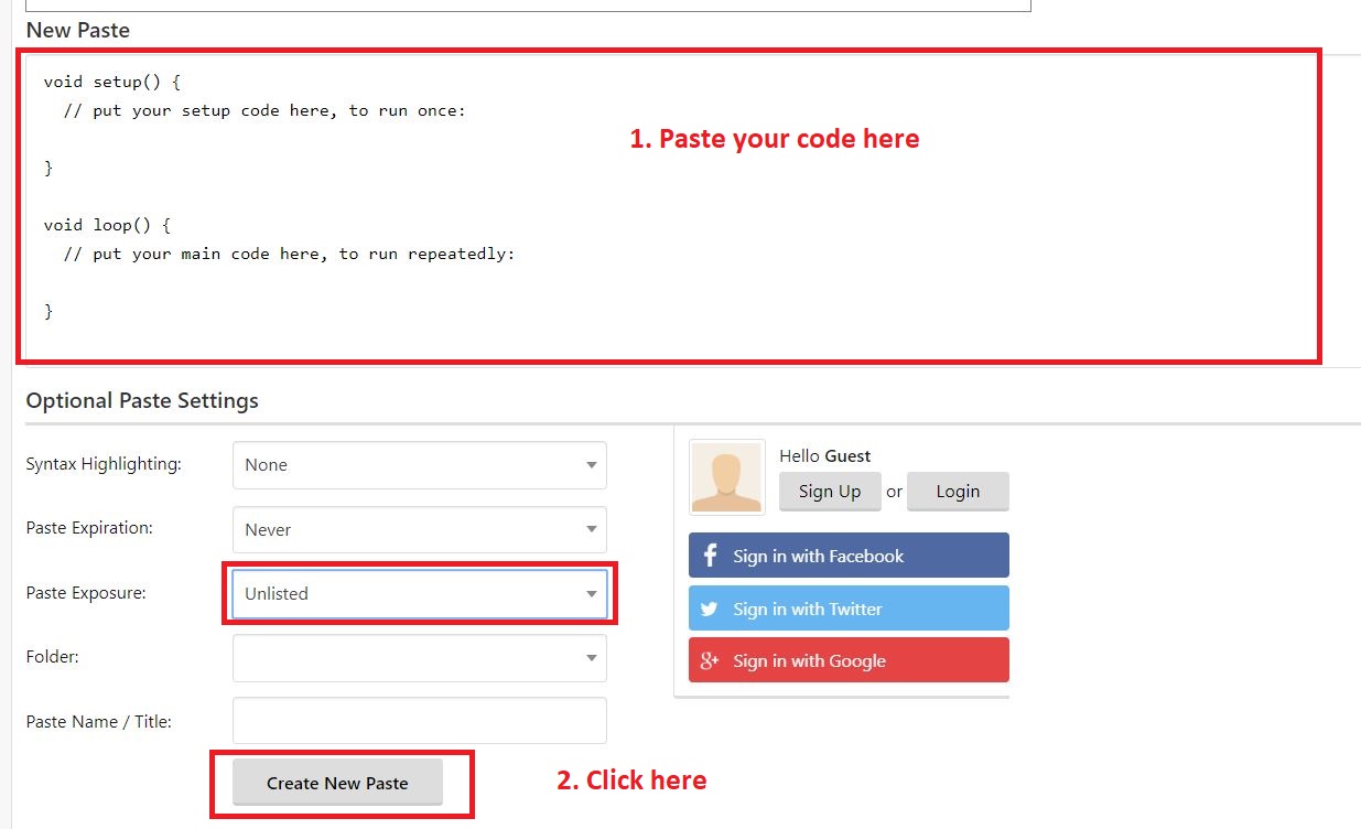 Need help using PasteBin