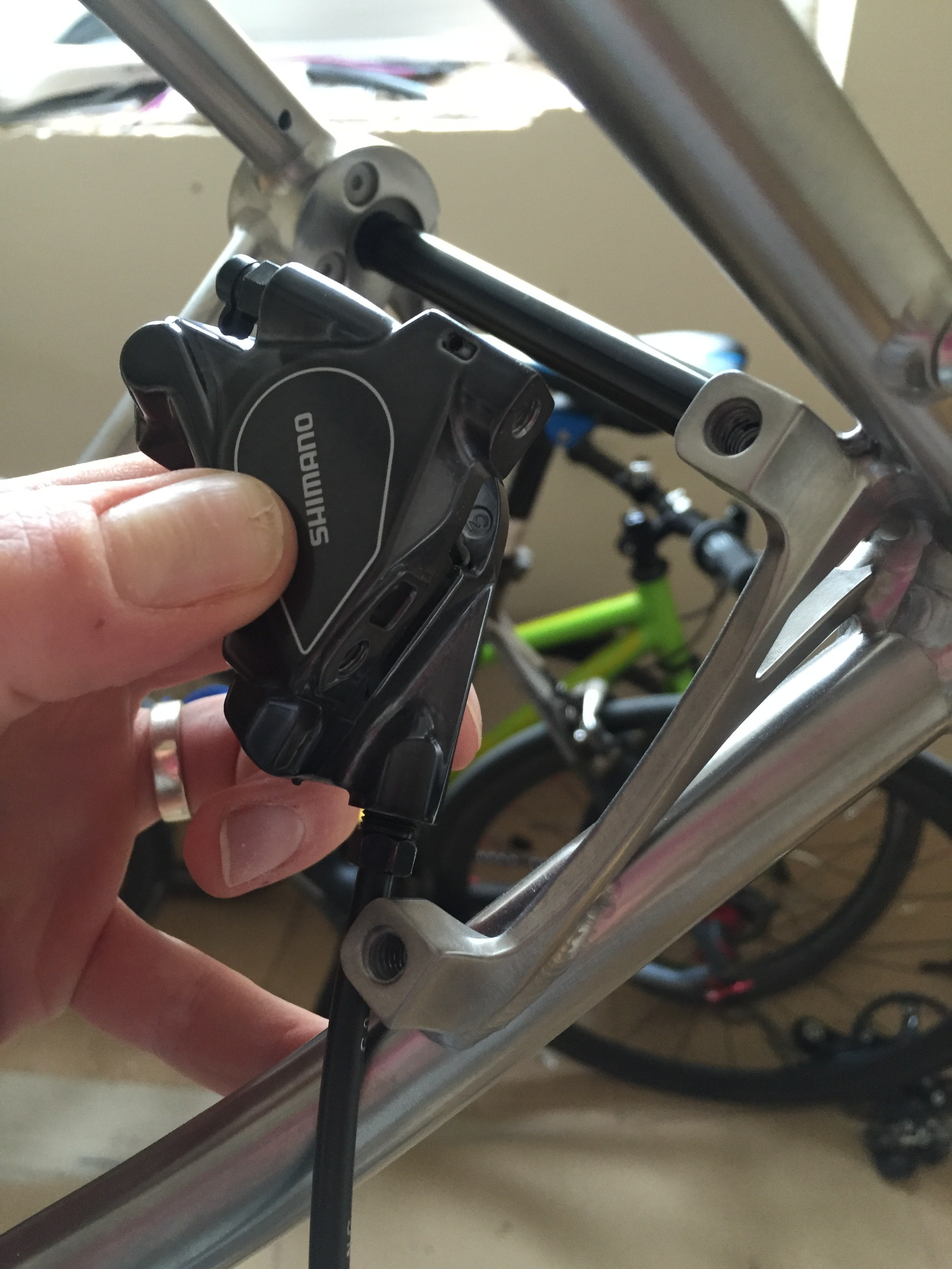 Help Flat mount Road caliper on a Post Mount frame? Forum road.cc