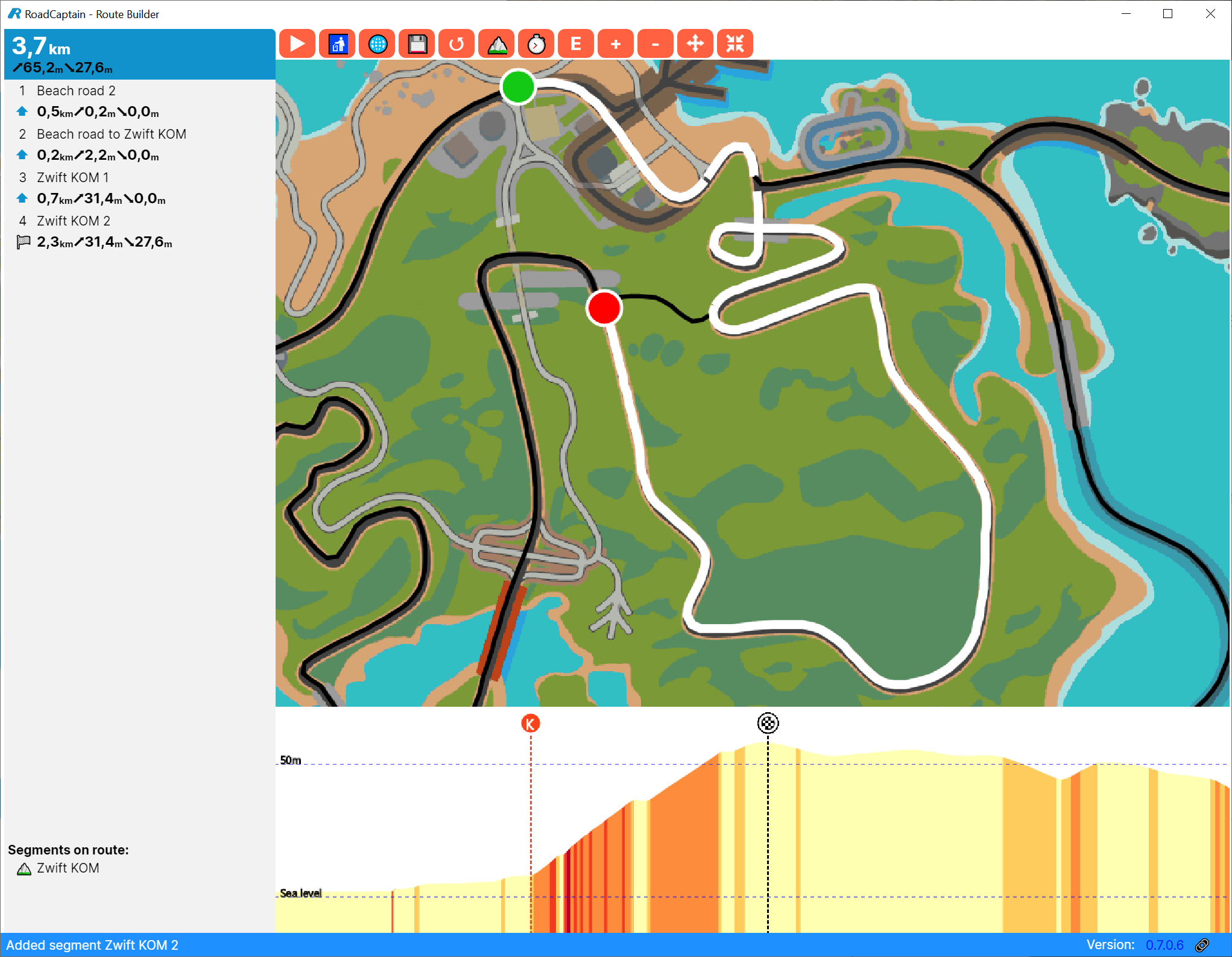 RoadCaptain a Zwift custom route builder