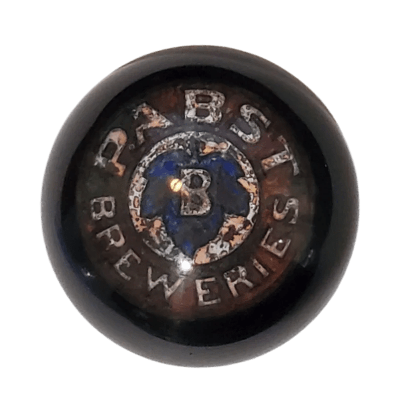 Pabst Breweries Vintage Beer Tap Handle Medallion Shift Knob Roadkill