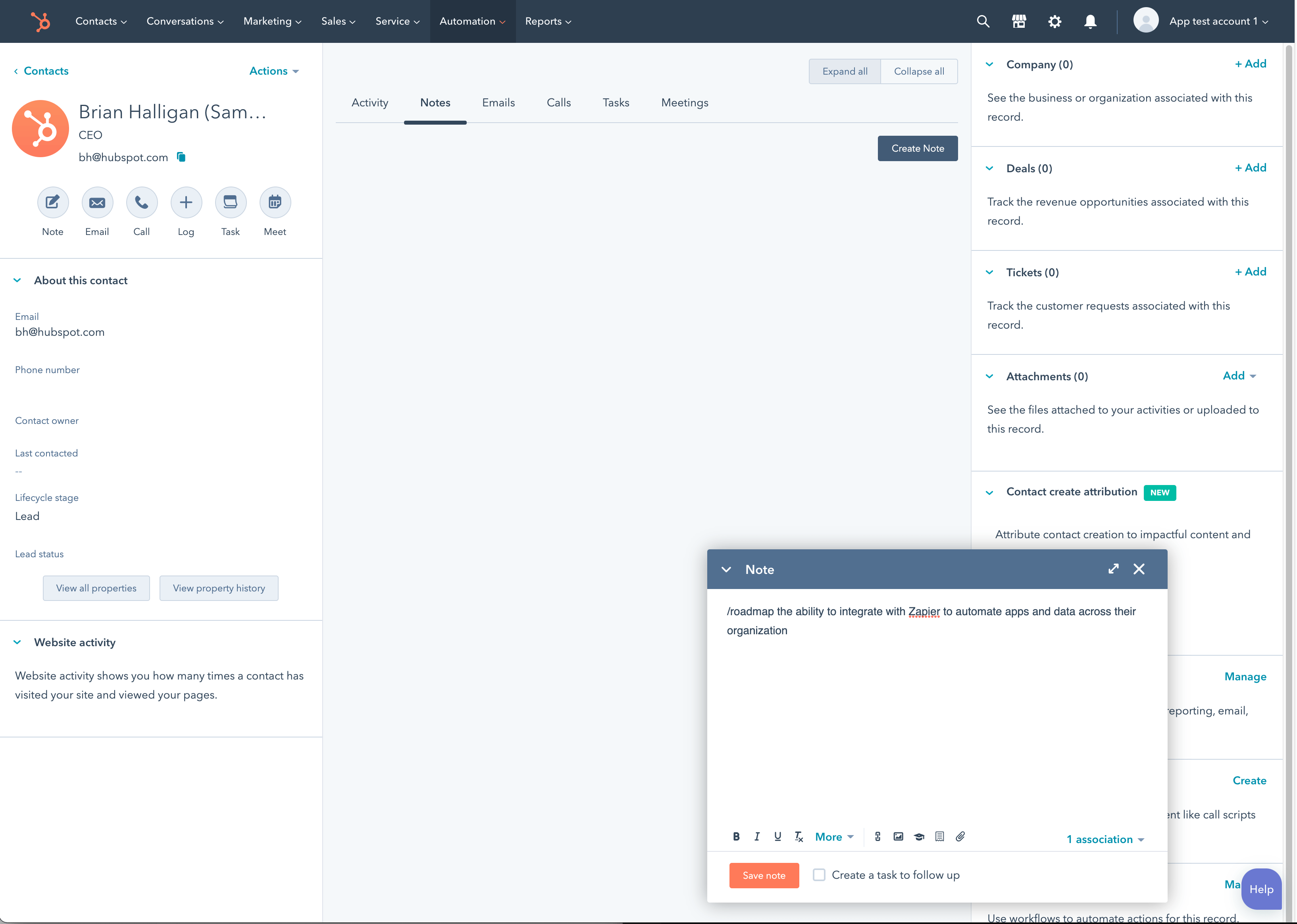 HubSpot Integration Roadmap