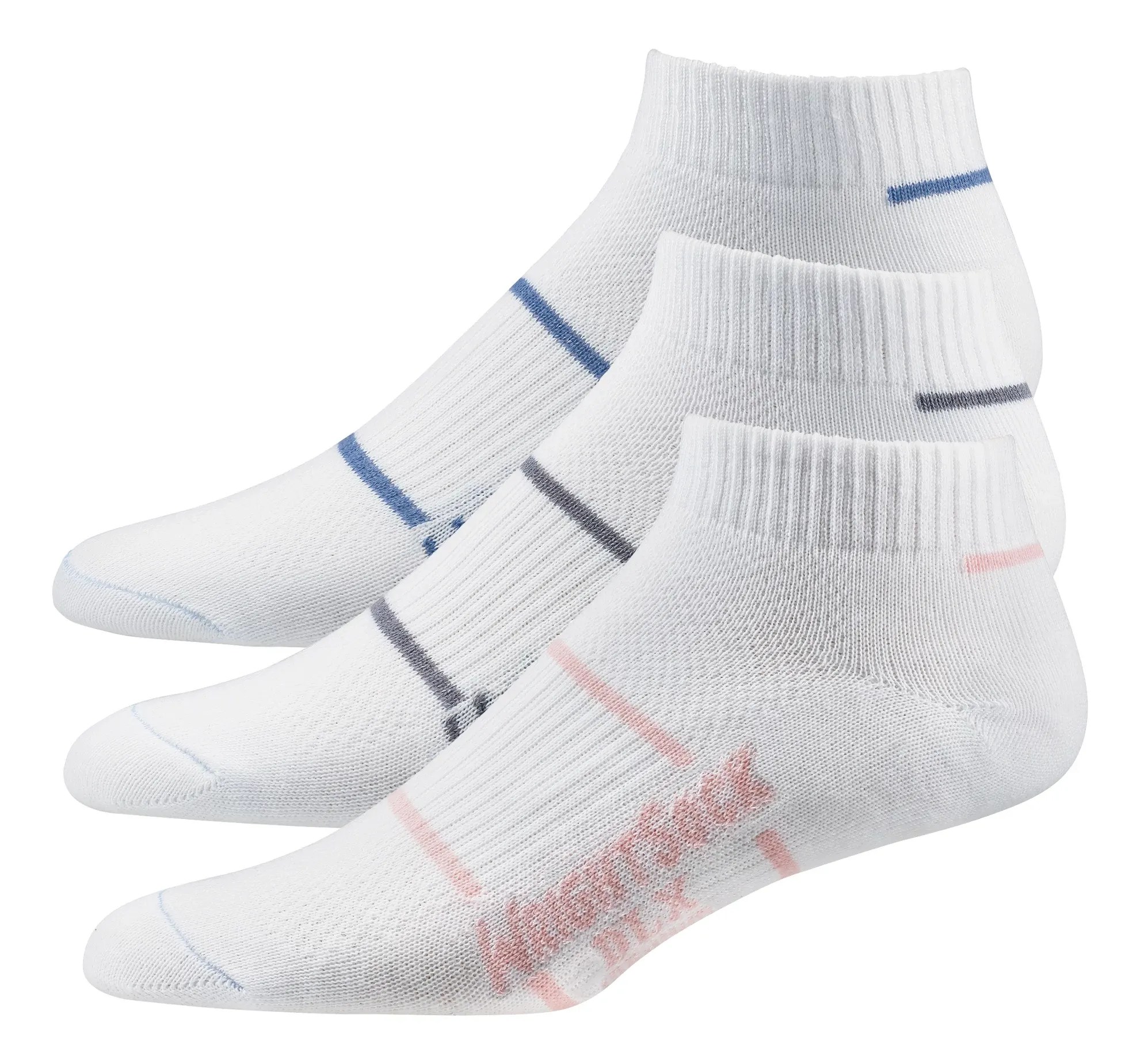 Womens WrightSock Double Layer Cushioned DLX Low Cut 3pk Sock