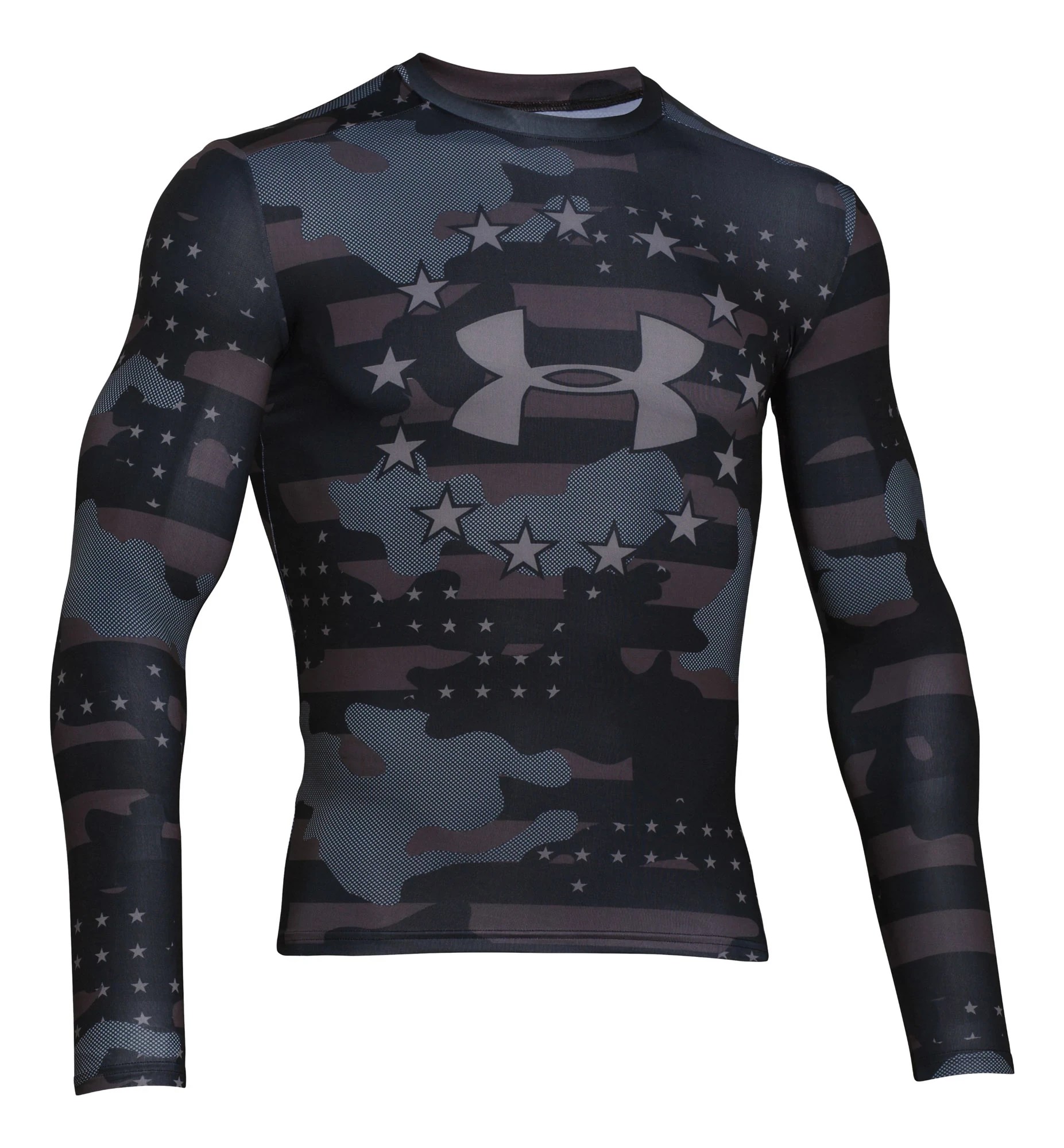 Freedom Camo Compression Shirt Long Sleeve No Zip Technical Tops