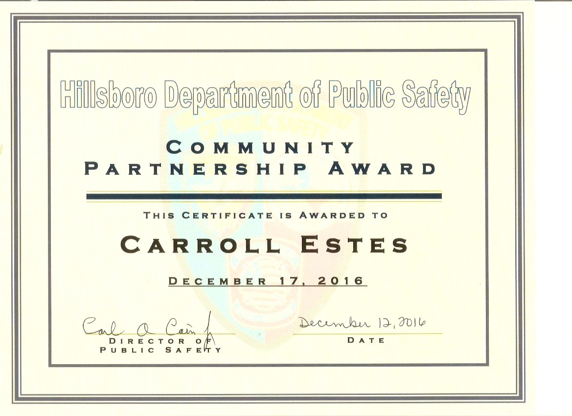 Hillsboro Community Partnership Award Roadside America Museum