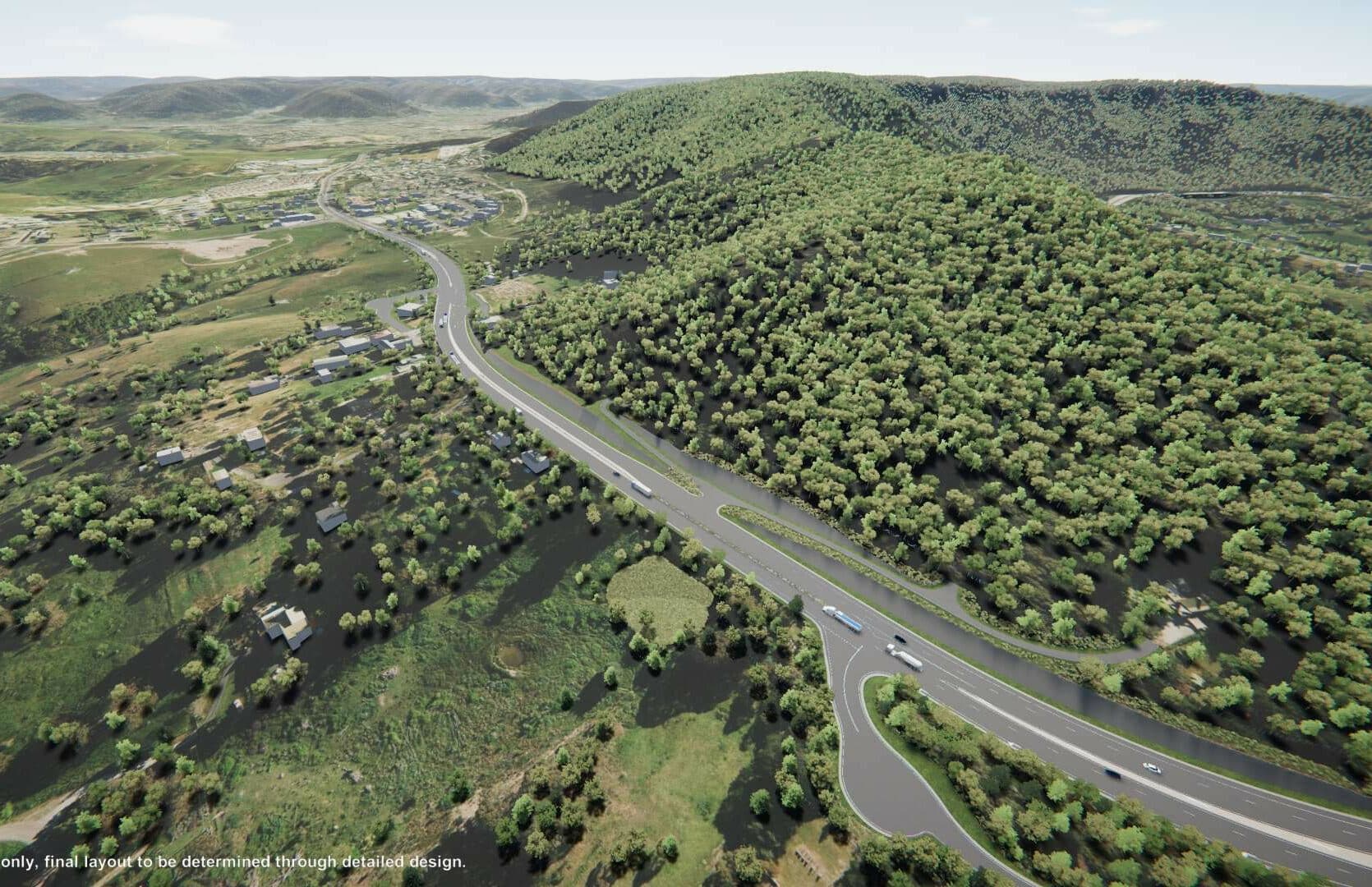 West section of 4.5B Great Western Highway upgrade now on display