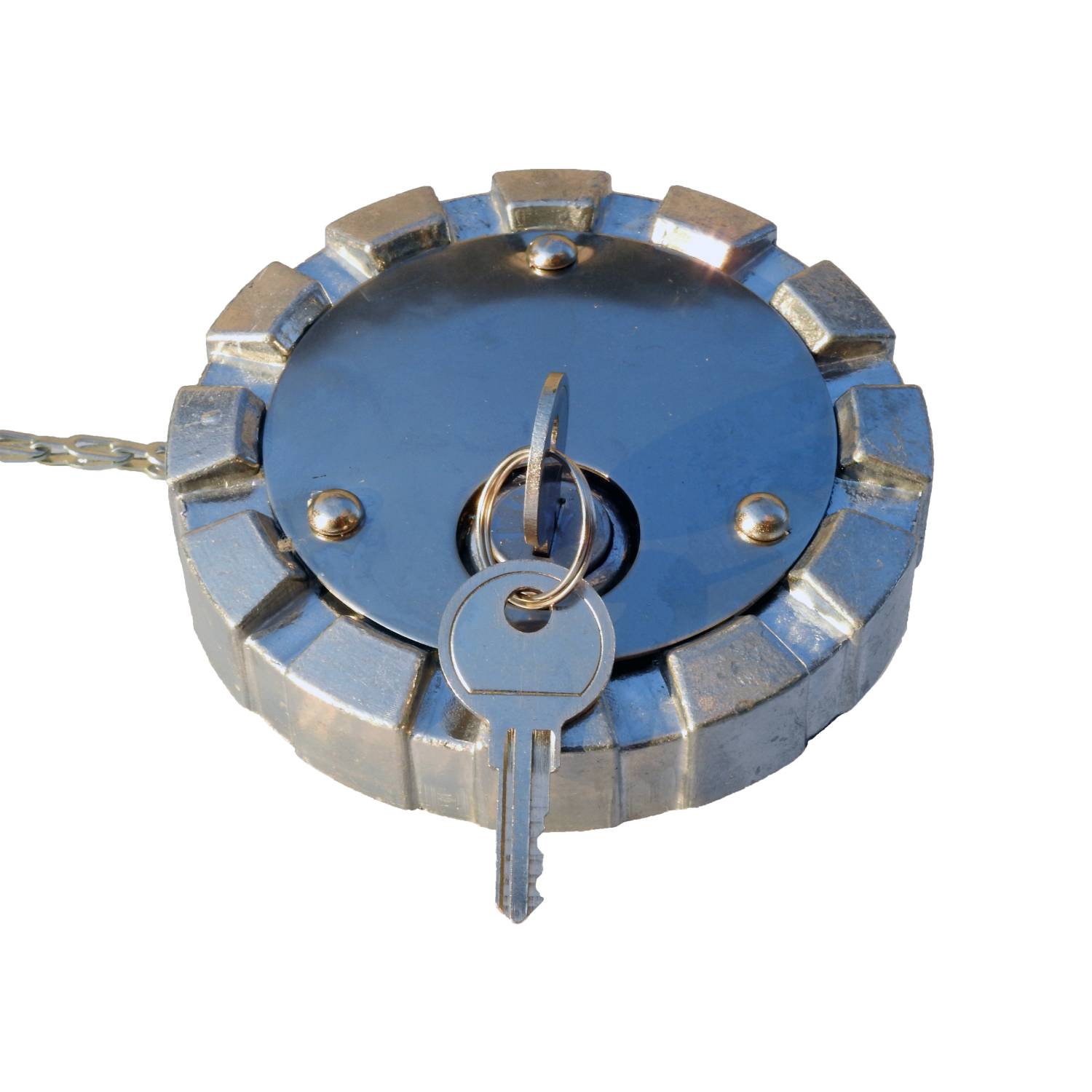 Aluminum Locking Diesel Fuel Cap 8 TPI