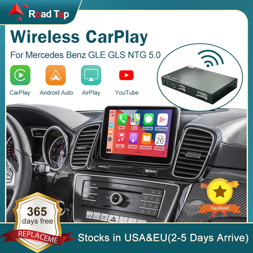 RoadTop Mercedes Benz GLE / GLS Wireless CarPlay & Android Auto Road Top