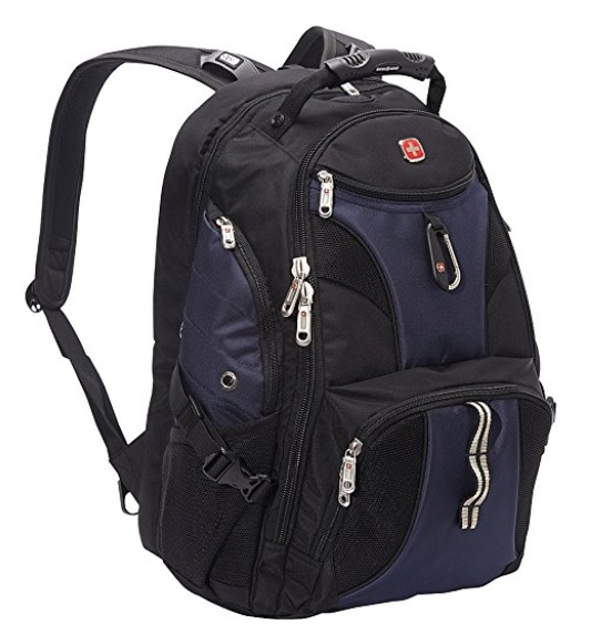 Be aware of backpacks and shoulder bags when walking down airplane