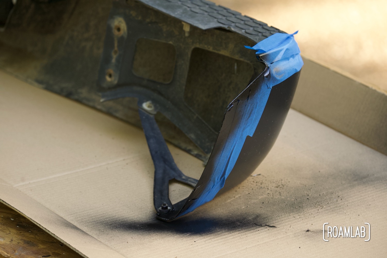 Trimming a stock bumper Roam Lab