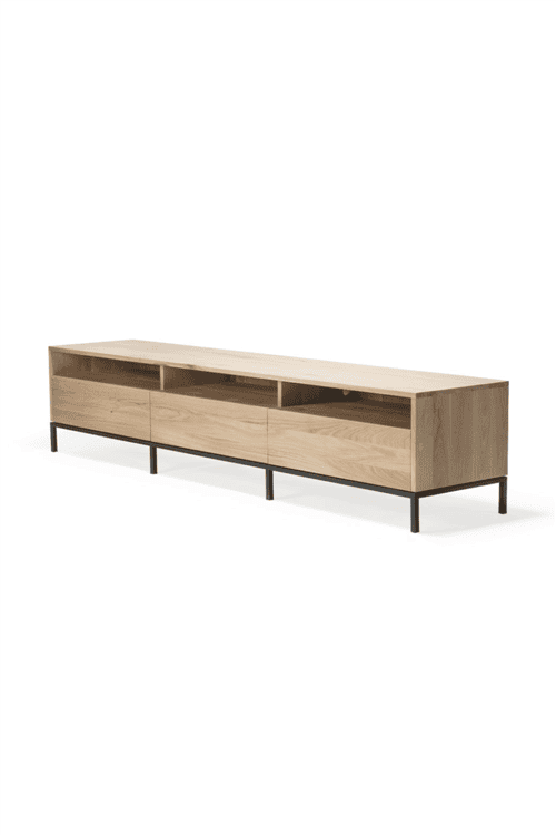 Oak Wood Media Unit With Drawers Ethnicraft Ligna